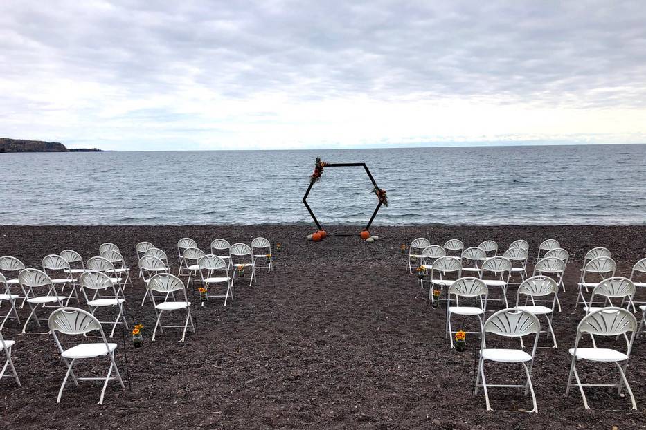 Superior Shores Resort Wedding Beach